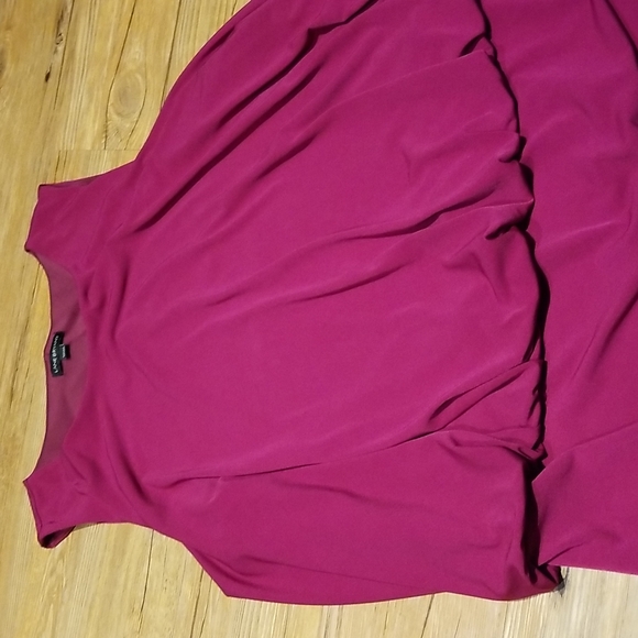 Lane Bryant burgundy sleeveless top sz 22/24 like new - Picture 2 of 5